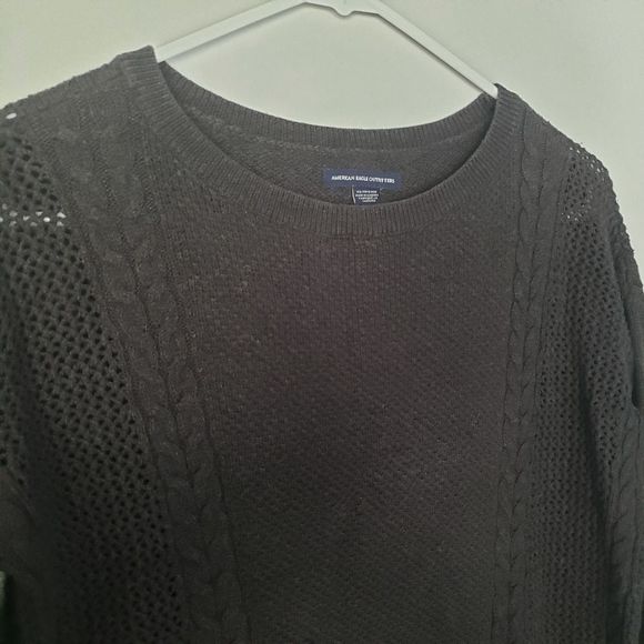 American Eagle Outfitters AEO Charcoal Grey Gray Sweater XS - Picture 2 of 5